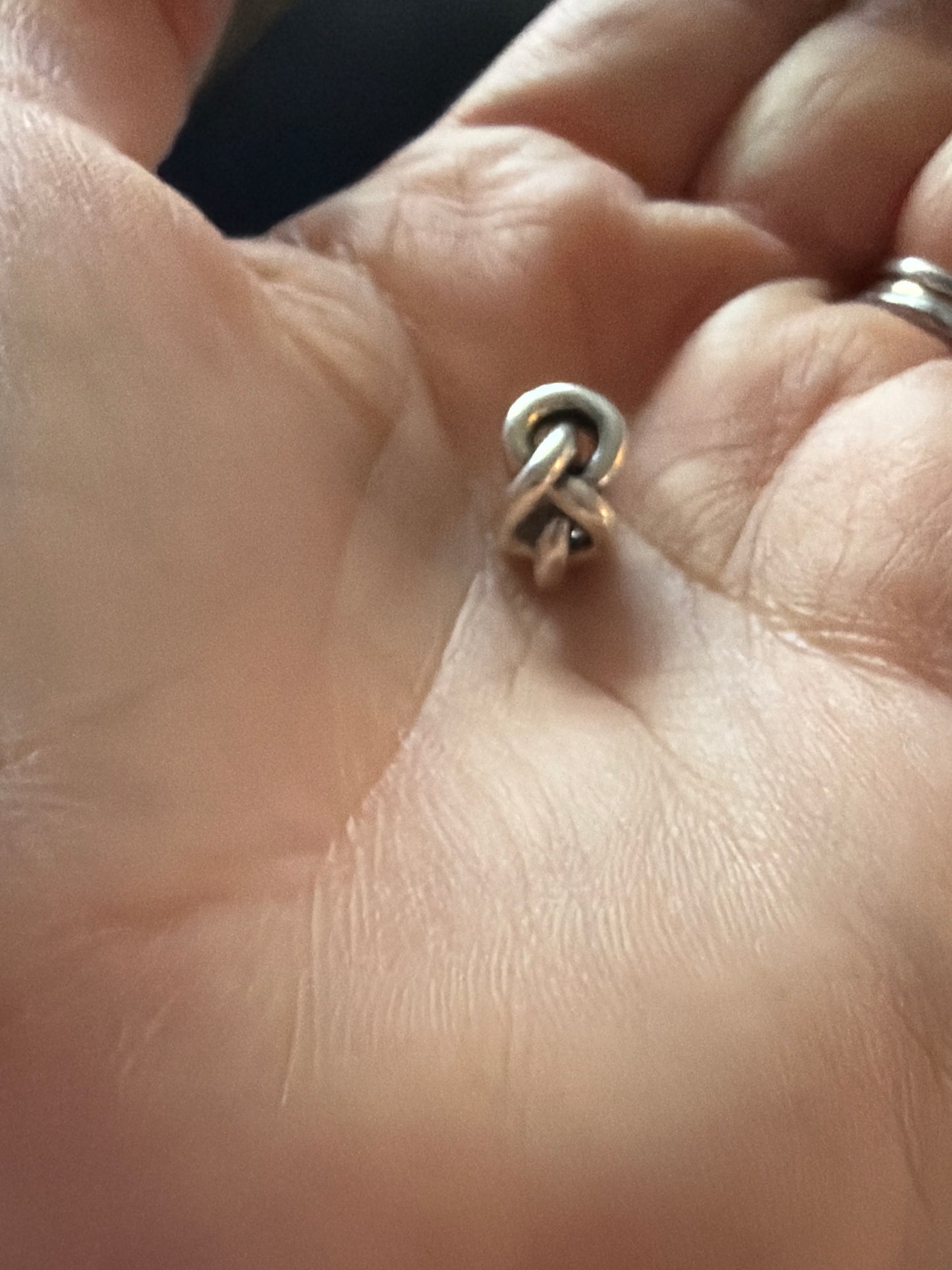 Genuine Pandora Heart Knot Openwork Spacer Charm