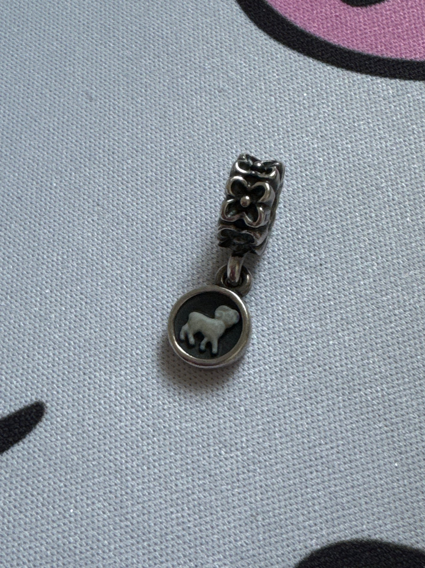 Genuine Pandora Rare HTF Cameo Aries Horoscope Charm