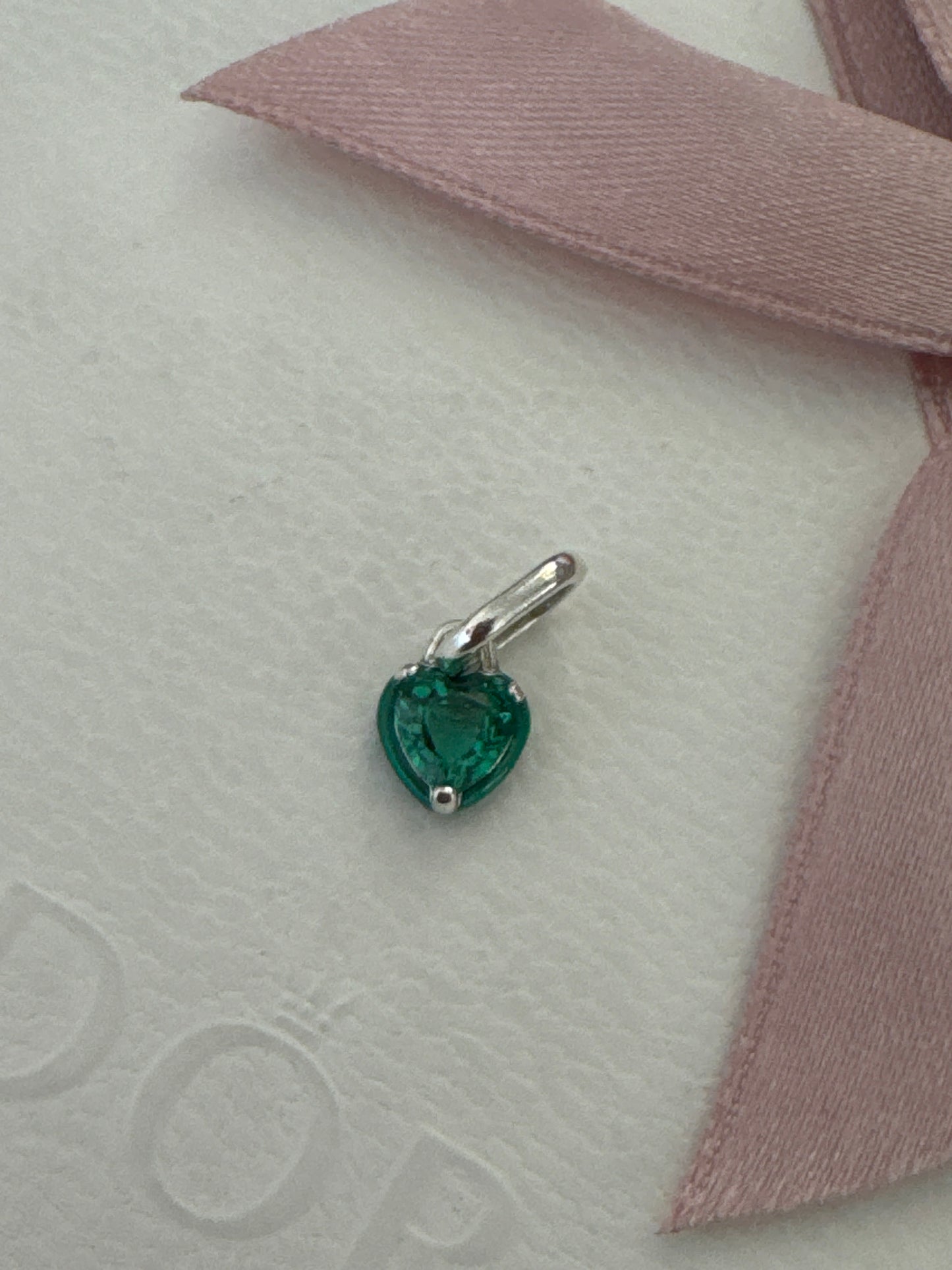 Genuine Pandora Me Micro Dangle CZ Chakra Green Charm