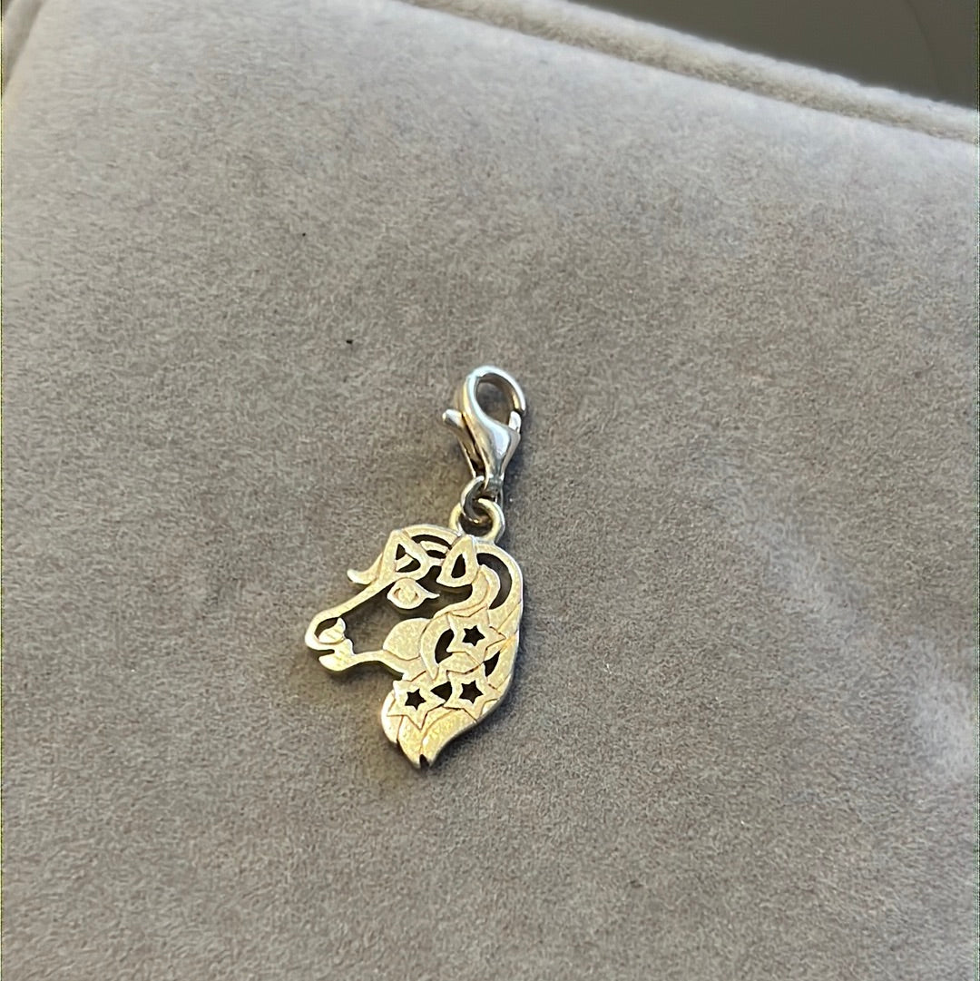 Genuine Thomas Sabo Silver Unicorn Openwork Flat Dangle Charm