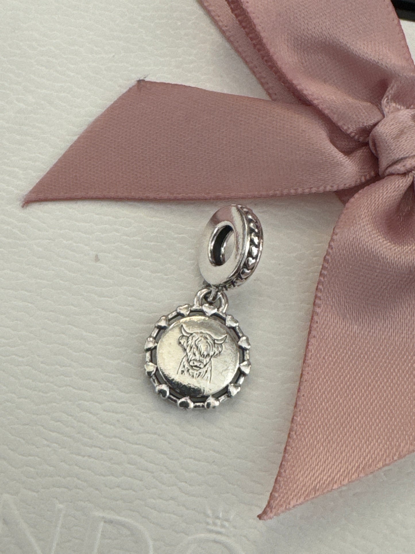 Genuine Pandora Highland Cow Scotland Dangle Charm