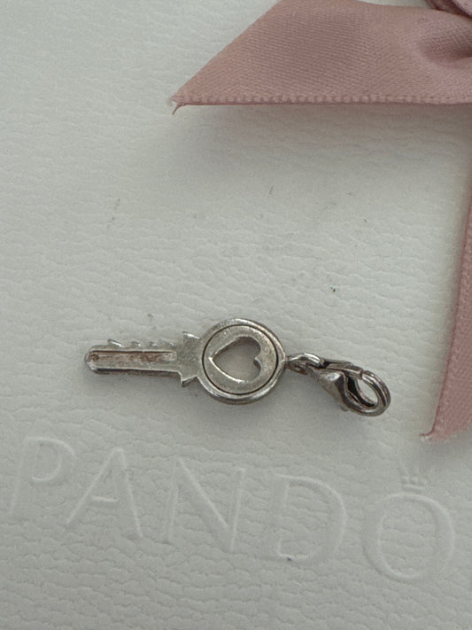 Thomas Sabo Sterling Silver Heart Open Key Clip Dangle