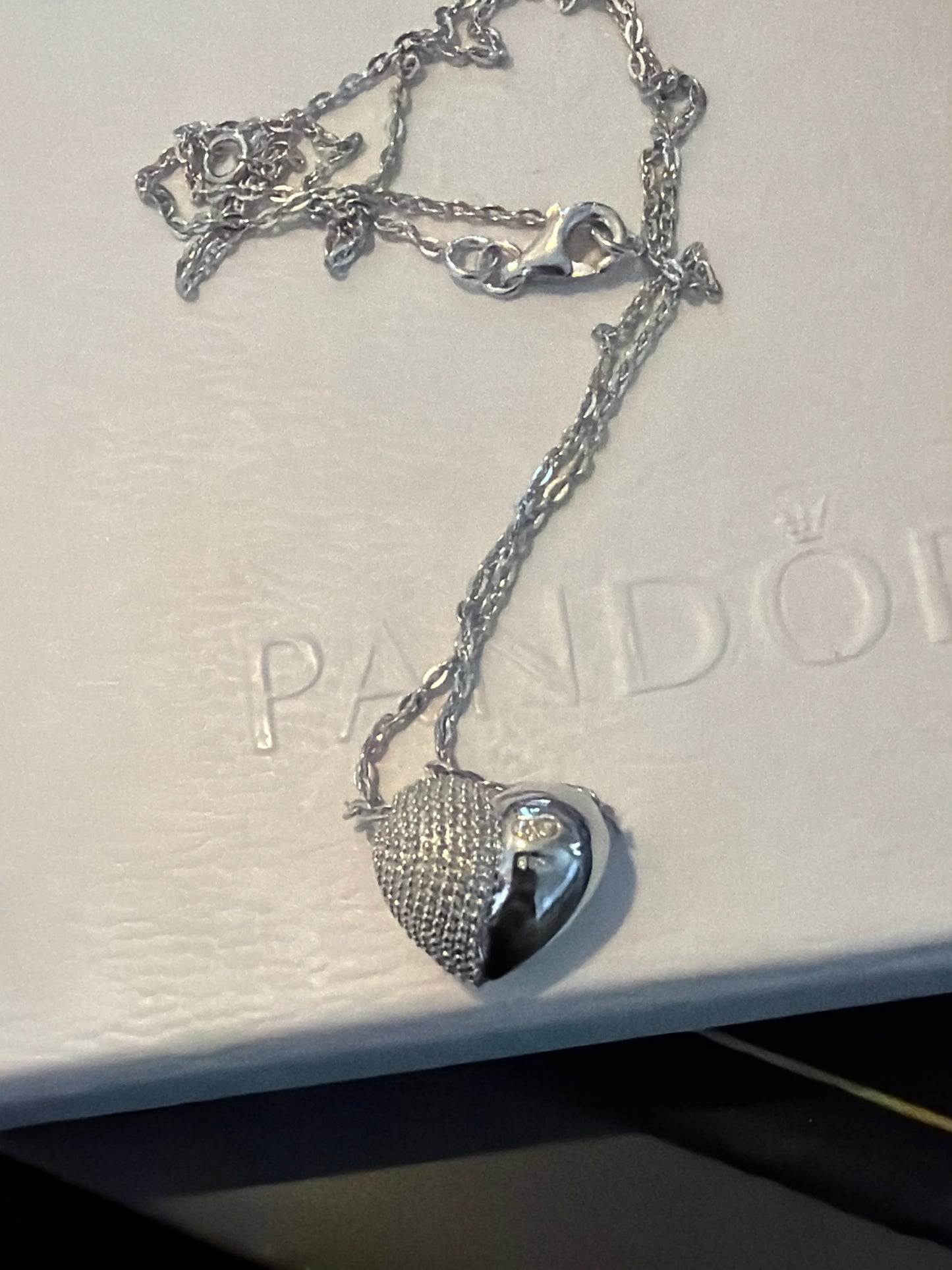 Genuine Links of London Masquerade Heart Studded Necklace