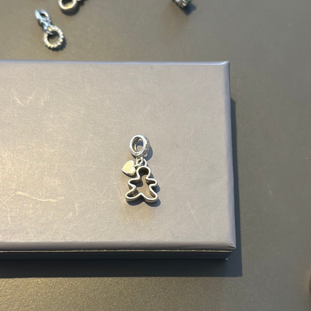 Genuine Chamilia Gingerbread Man Cookie Cutter Dangle Charm