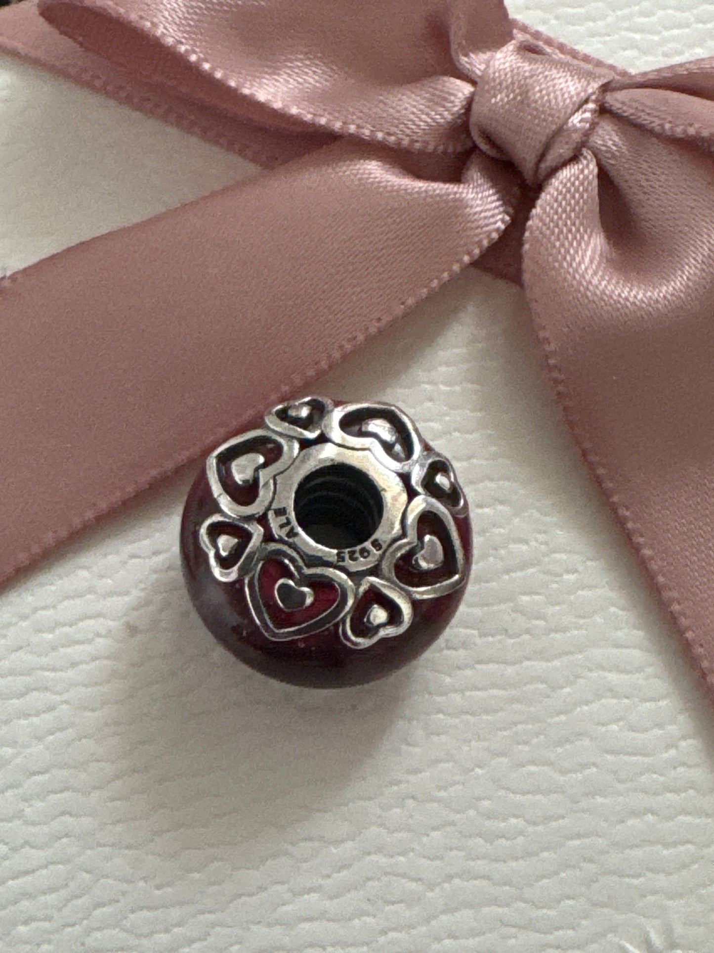 Genuine Pandora Pink Reveal Your Love Murano Charm