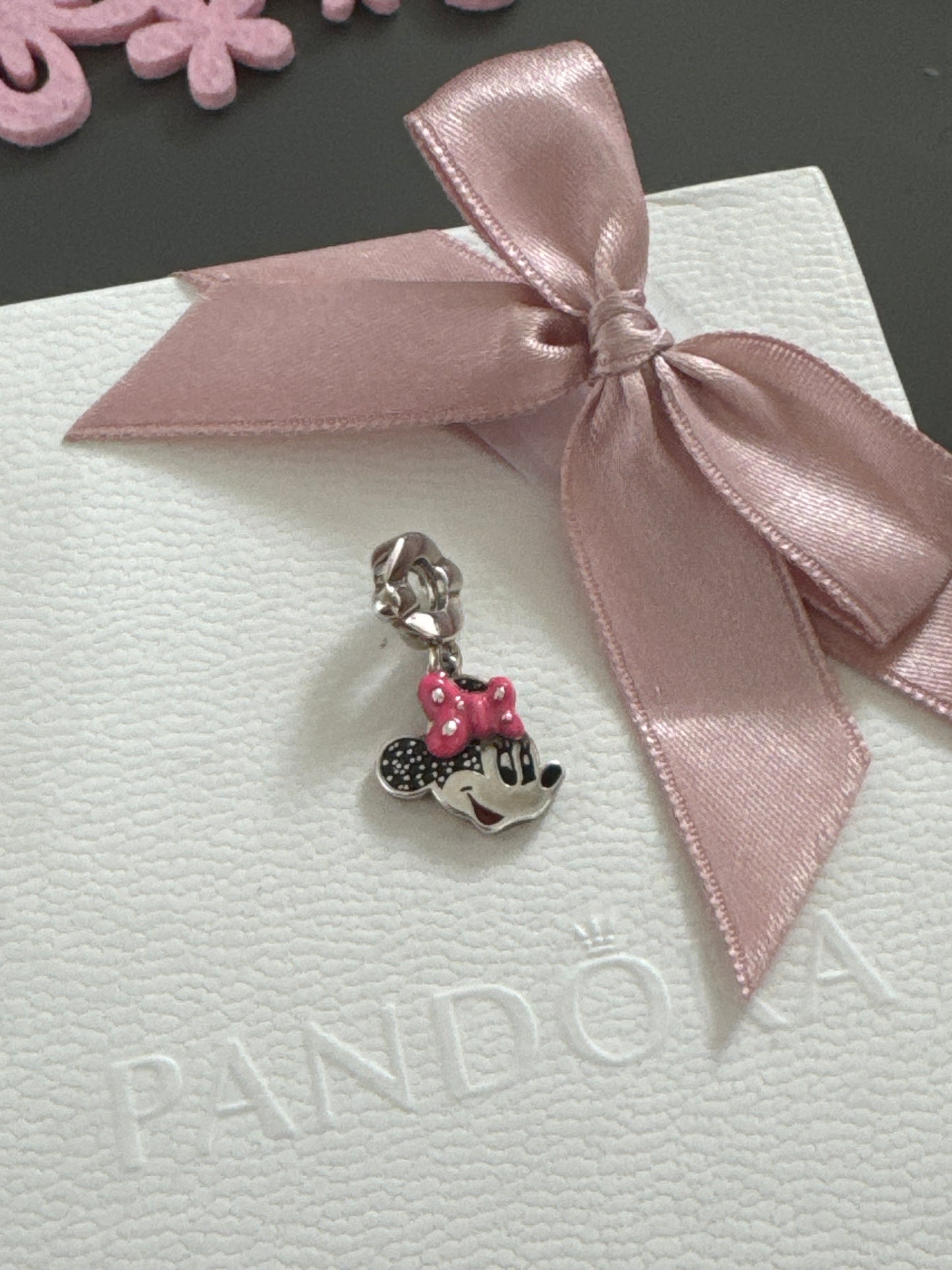Genuine Chamilia Disney Dangle Minnie Mouse Charm HTF