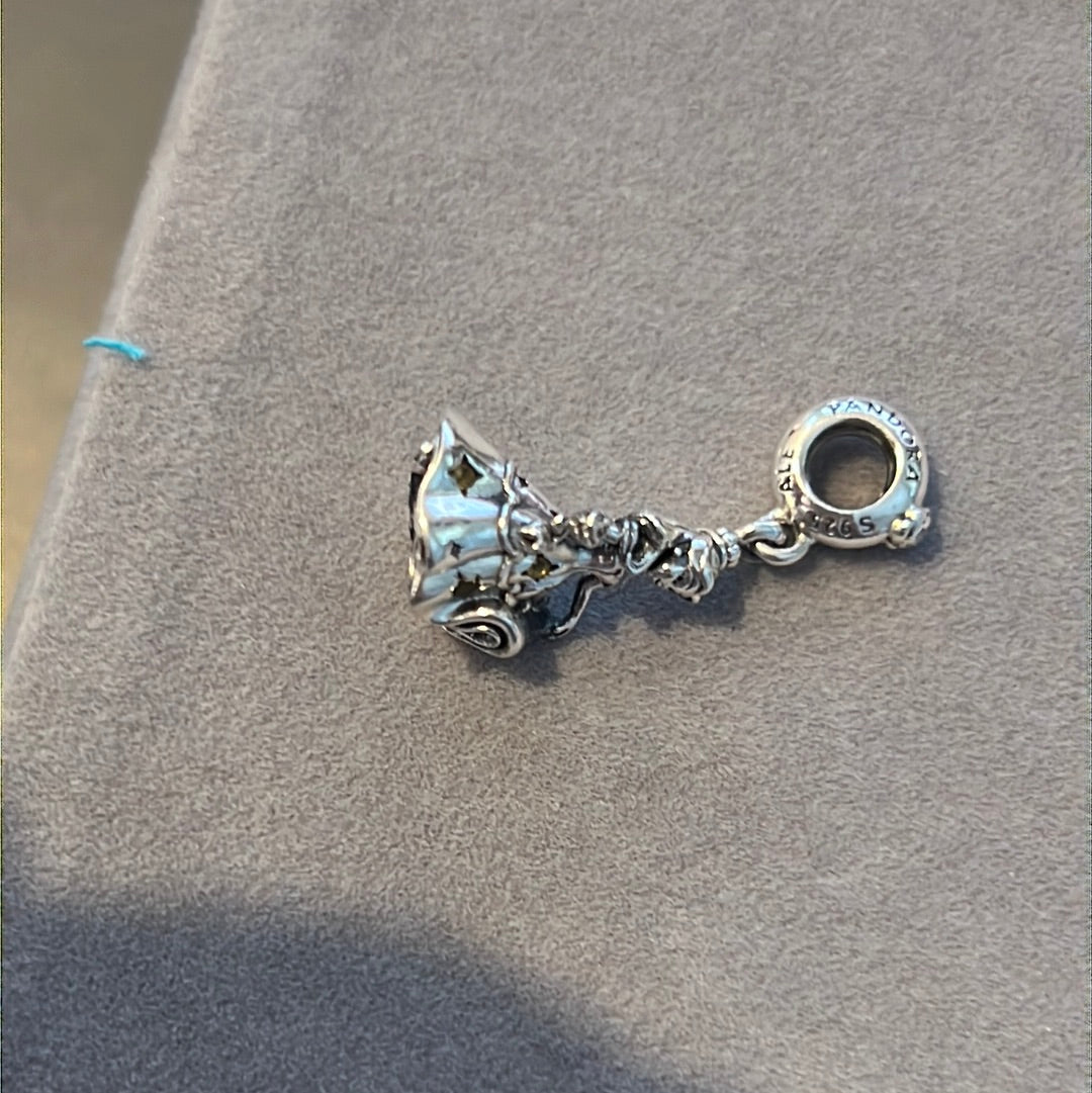 Genuine Pandora Beauty and the Beast Belle Princess Dangle Charm