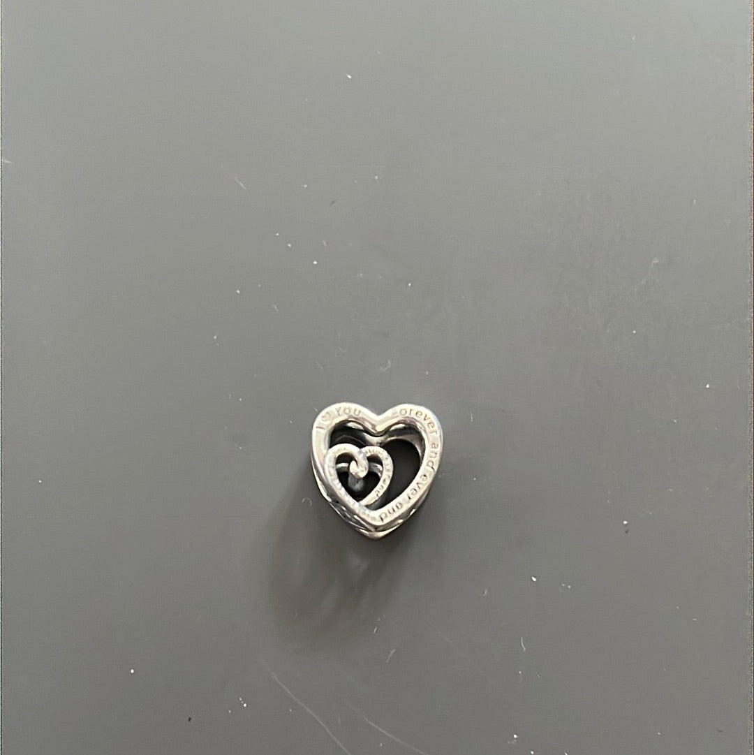 Genuine Pandora Mum I Love You Entwined Hearts Charm