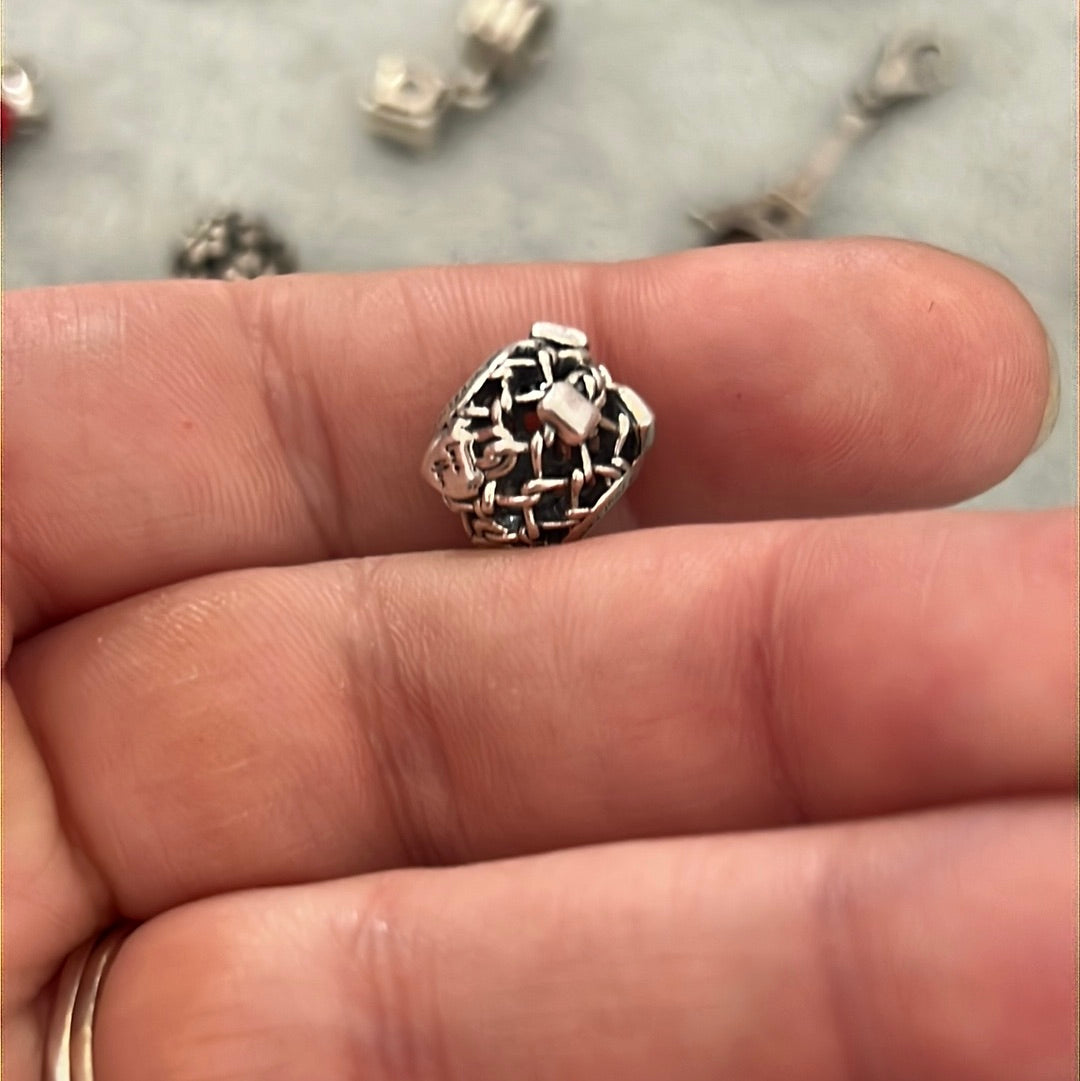 Genuine Pandora Locked in Your Heart Padlock Openwork Charm