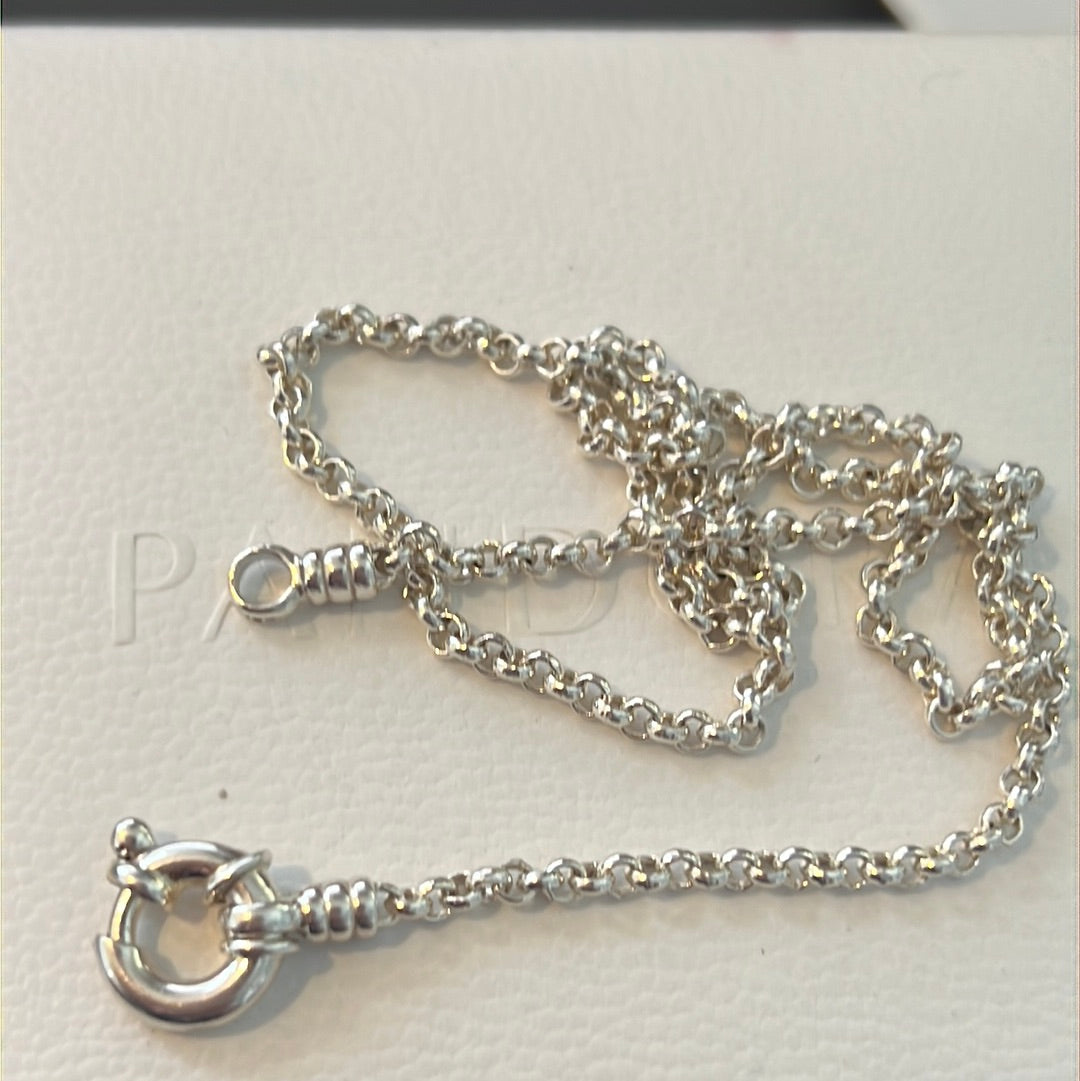 Genuine Links of London Sterling Silver Mini Belcher 40cm Short Necklace