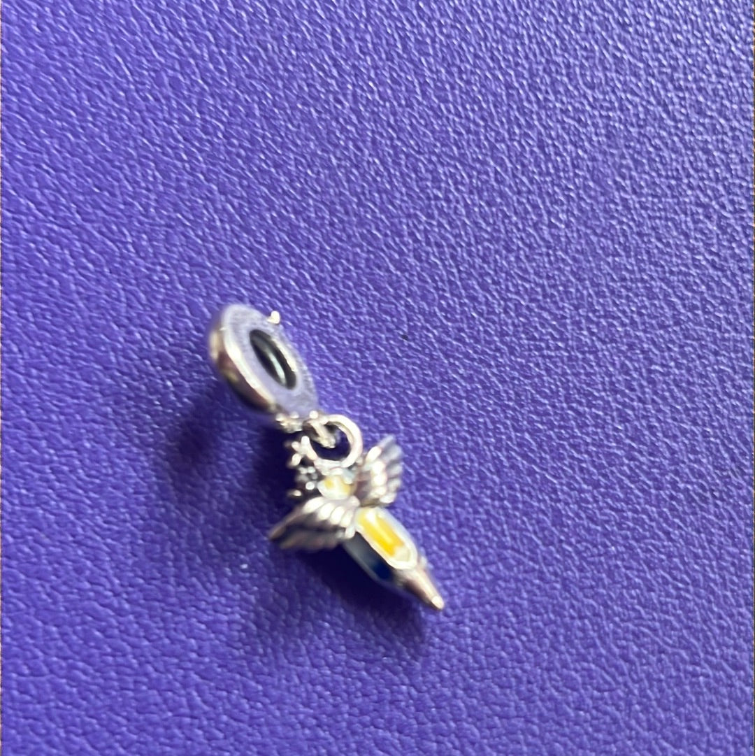 Genuine Pandora Dreams of the Future Enamel Crayon Dangle Charm 'Supporting Young Voices'