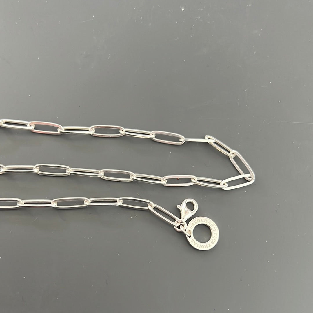 Genuine Thomas Sabo Link Paperclip Necklace 45cm Adjustable