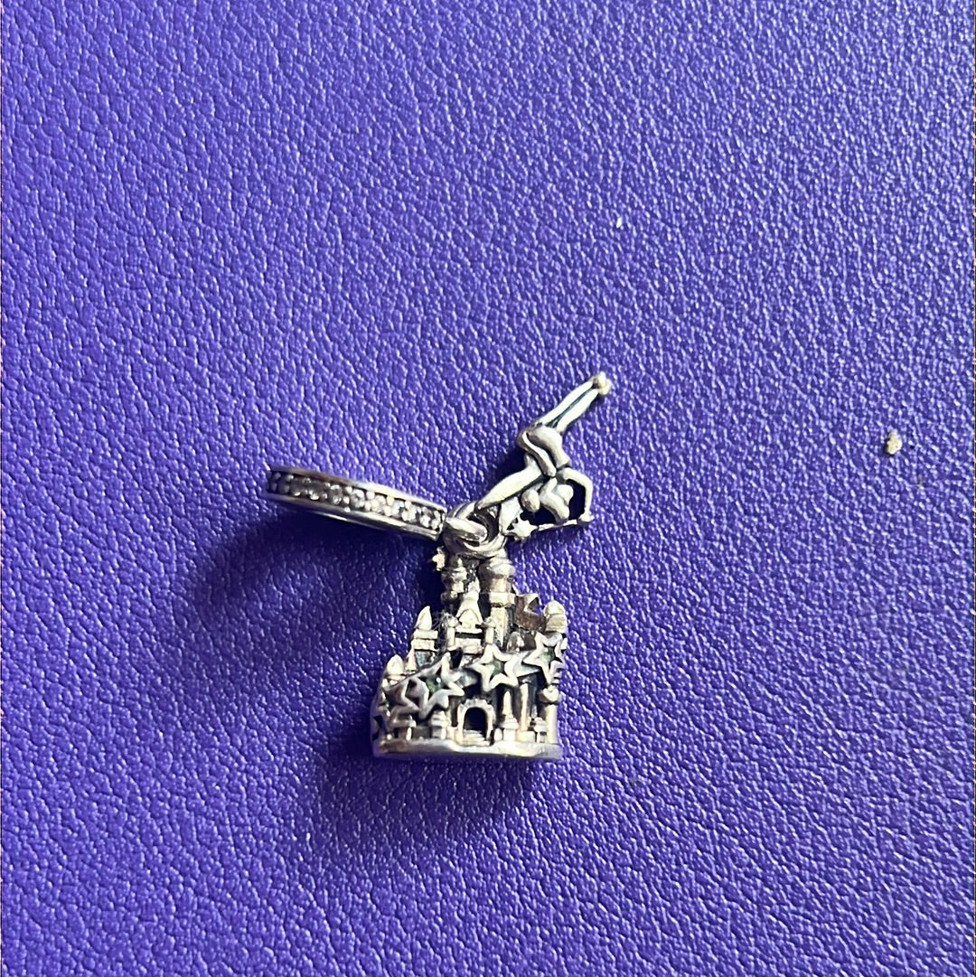 Genuine Pandora Disney Parks Tinkerbell Princess Castle Charm