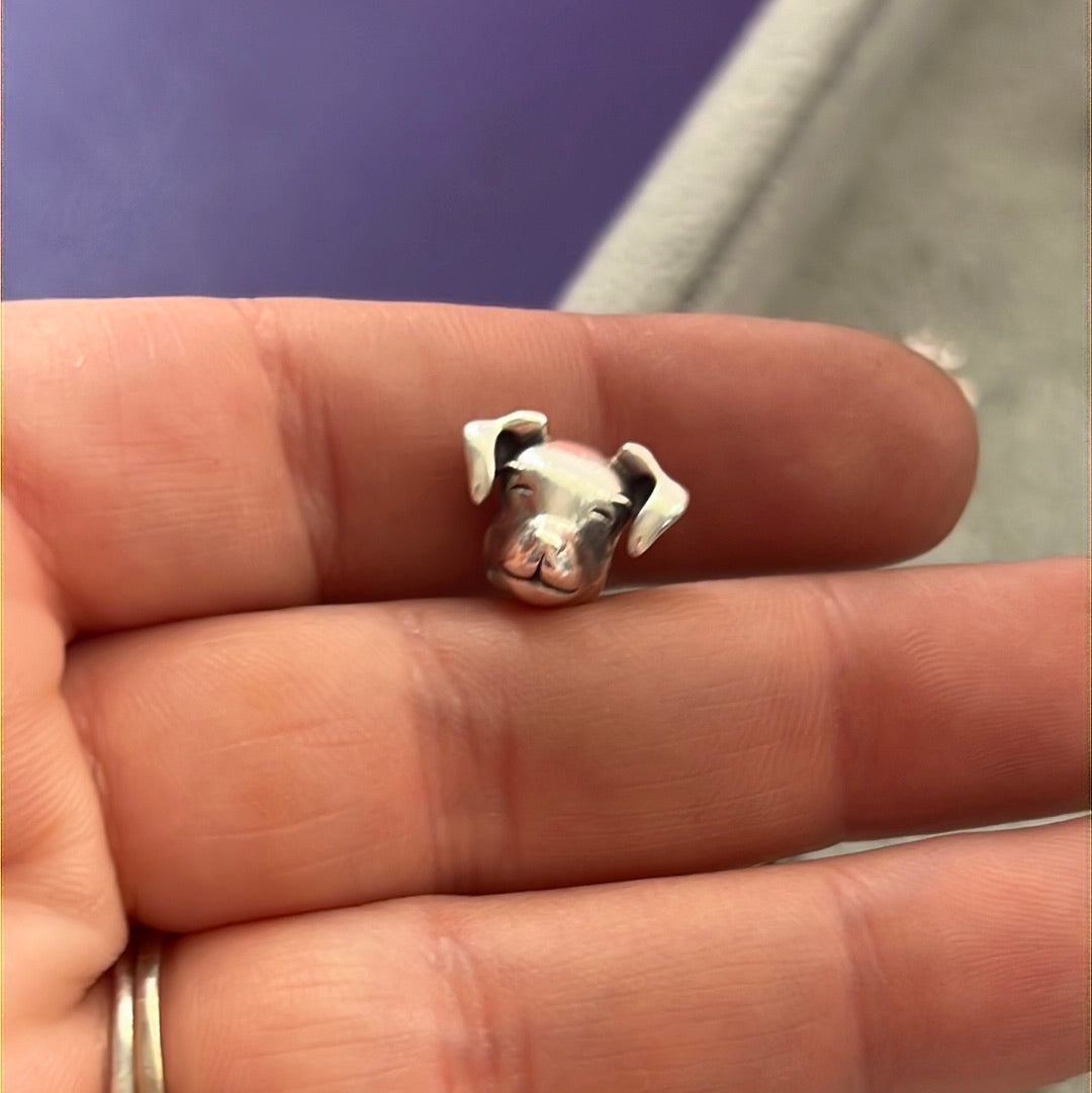 Genuine Chamilia Dog Face Charm Animal