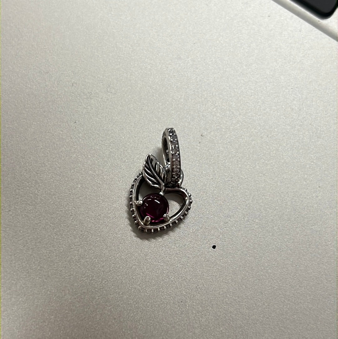 Genuine Disney Pandora Snow White's Apple Pave New Dangle Charm