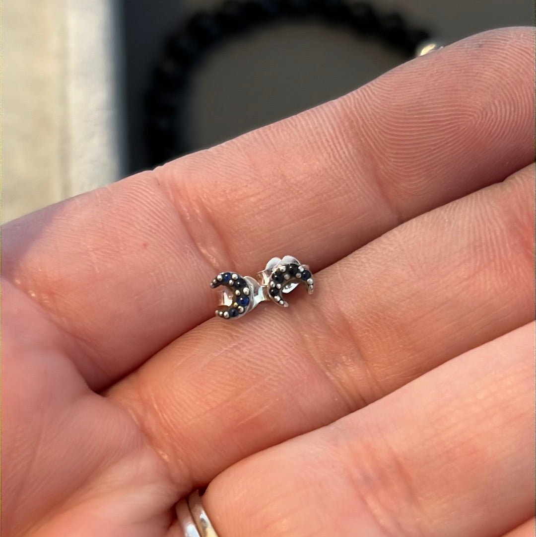 Genuine Pandora ME Pave Moon Earring  ONE