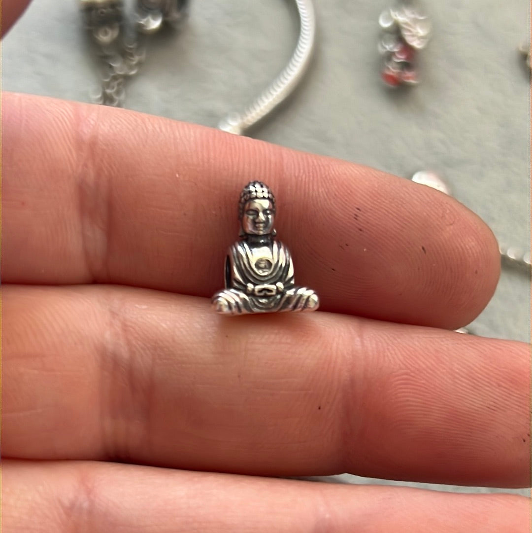 sterling Silver Buddha Spiritual Charm