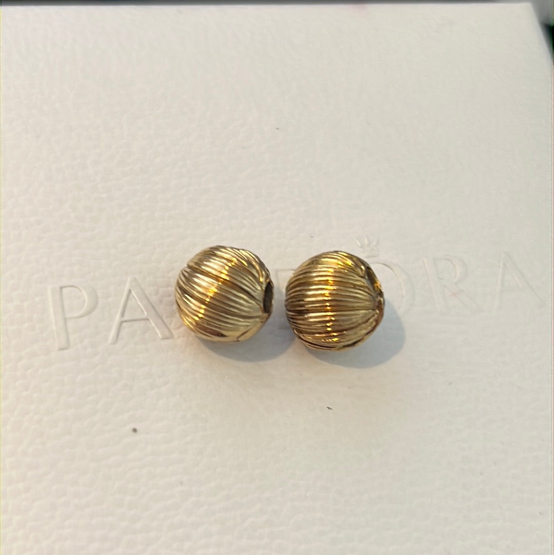 Genuine Pandora Shine Gold Line Burst Clip