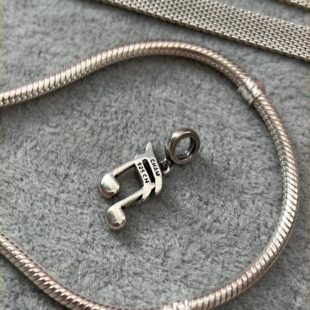 Genuine Chamilia Dangle Musical Note Charm