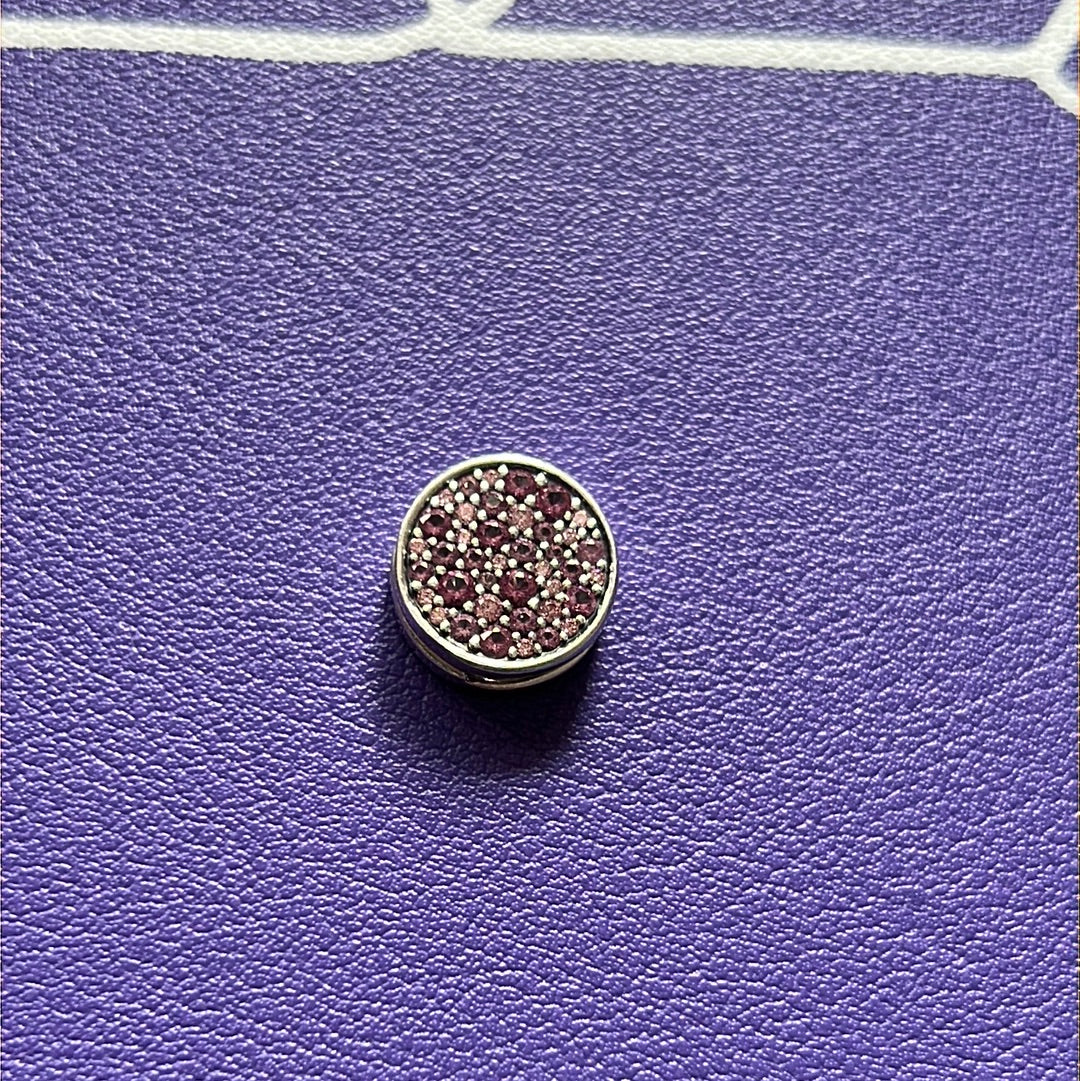 Genuine Pandora Reflexions Charm Pink and Purple Droplet Stone