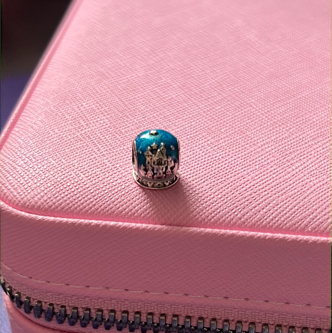 Genuine Pandora Disney Parks Magic Enamel Snowglobe Charm