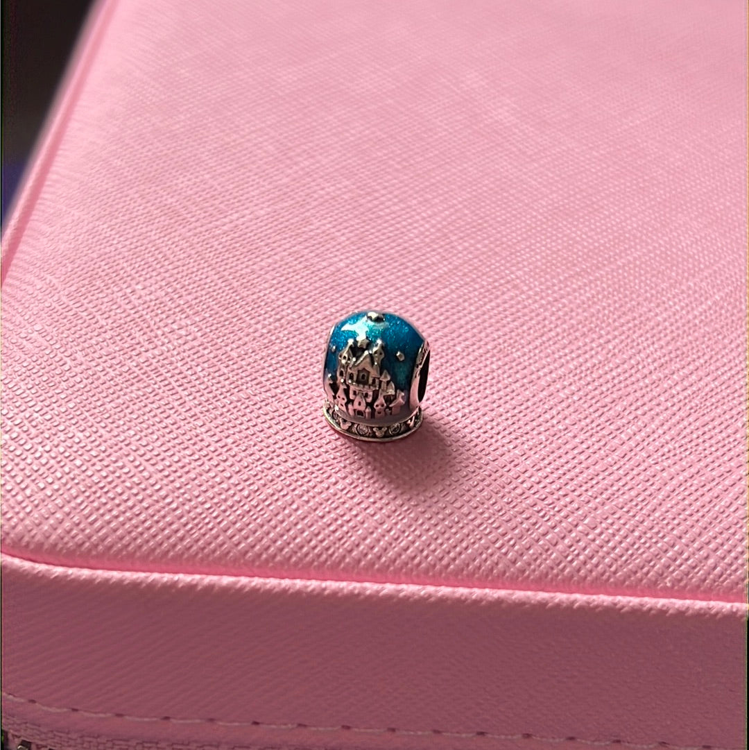 Genuine Pandora Disney Parks Magic Enamel Snowglobe Charm