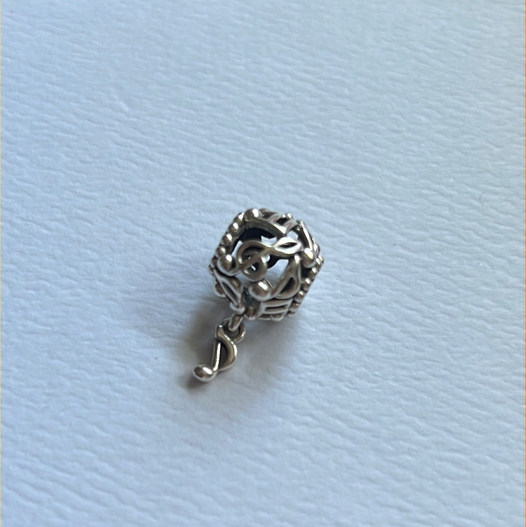 Genuine Pandora Openwork Music Note Dangle Charm