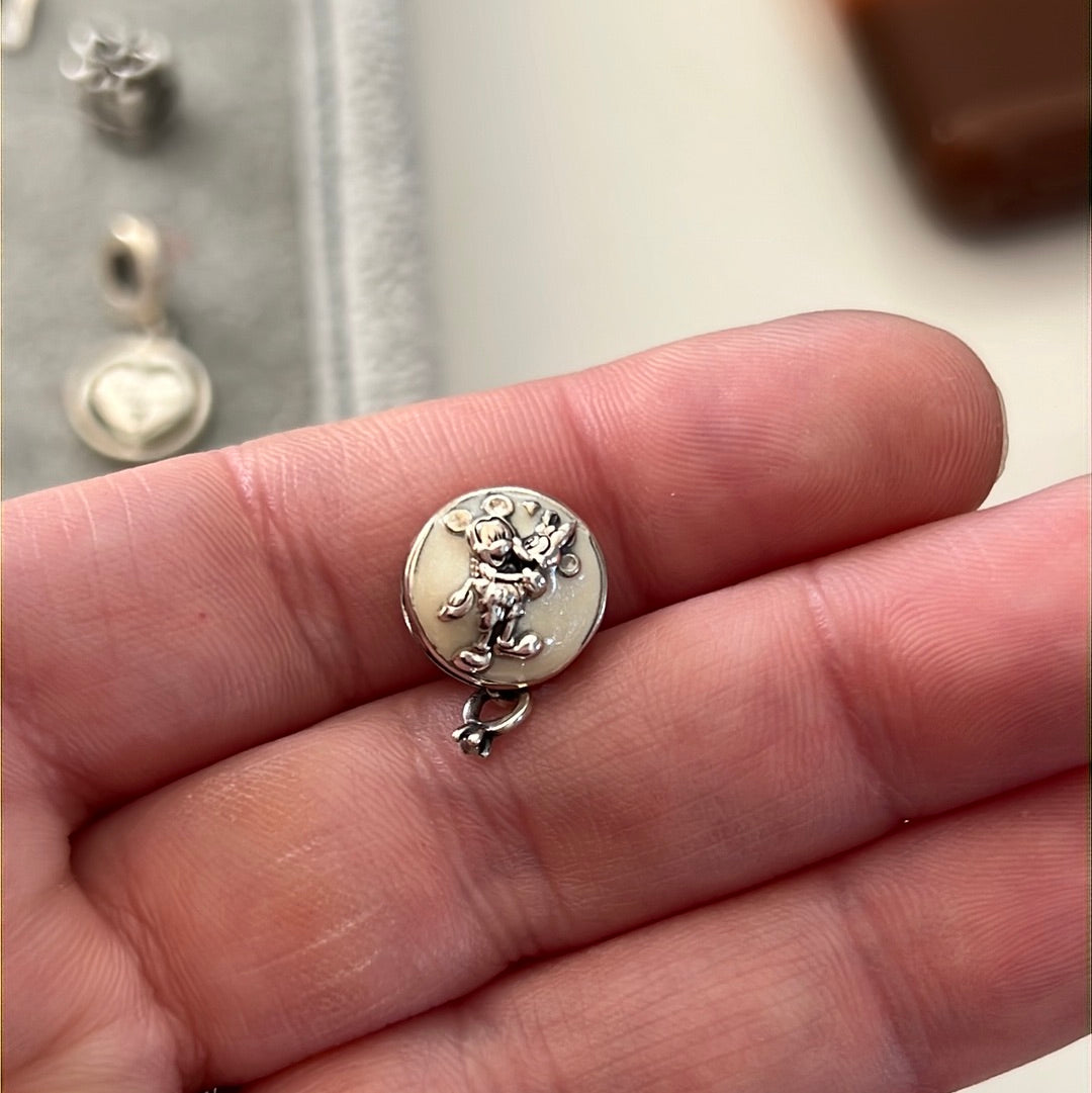 Genuine Disney Mickey and Minnie 'I Will Always Love You' Enamel Dangle Charm