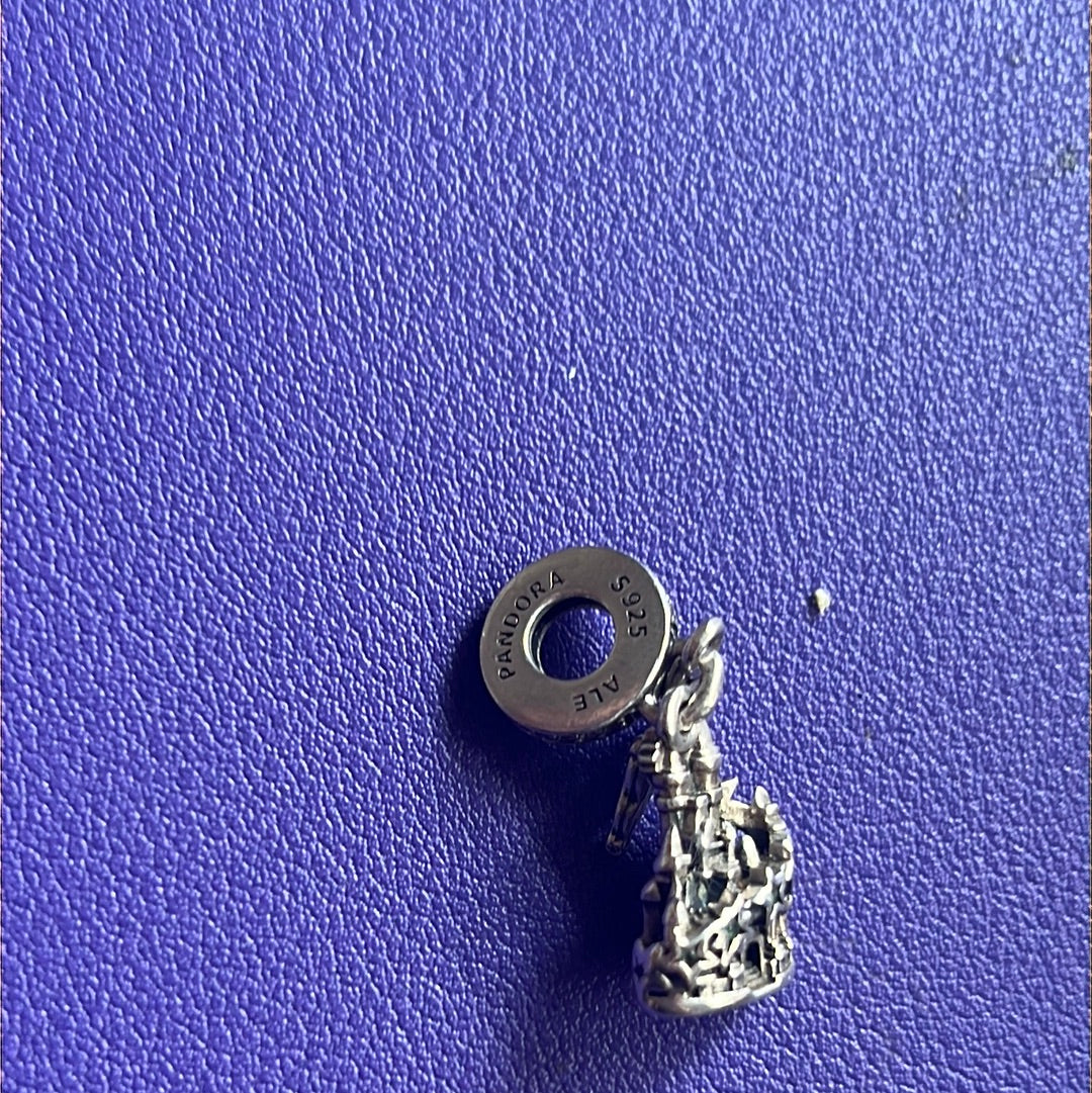 Genuine Pandora Disney Parks Tinkerbell Princess Castle Charm