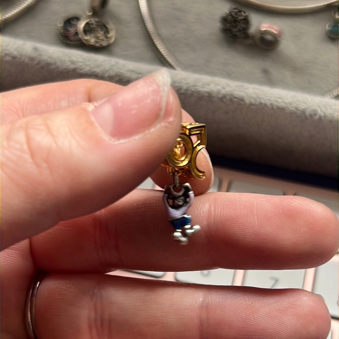Genuine Pandora Disney Shine 50th Anniversary Mickey Dangle Charm
