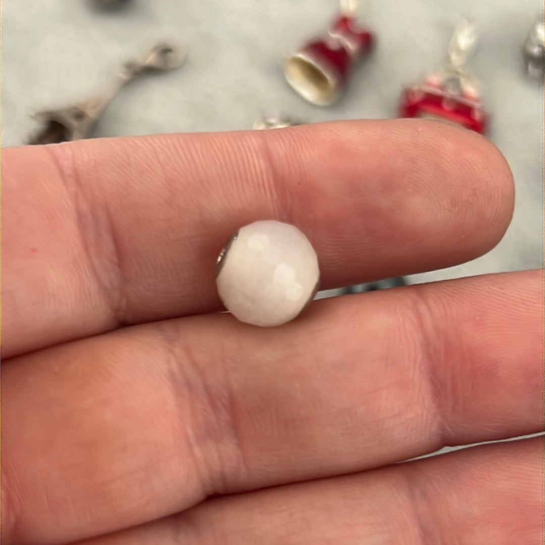 Genuine Thomas Sabo Karma White Agate Faceted Charm