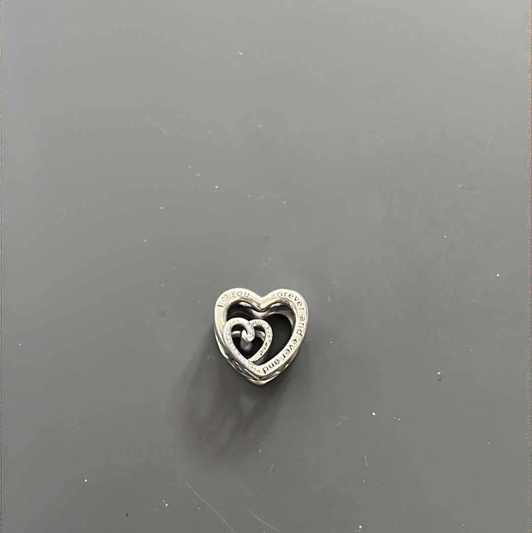 Genuine Pandora Mum I Love You Entwined Hearts Charm