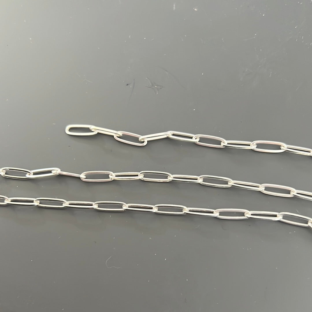 Genuine Thomas Sabo Link Paperclip Necklace 45cm Adjustable