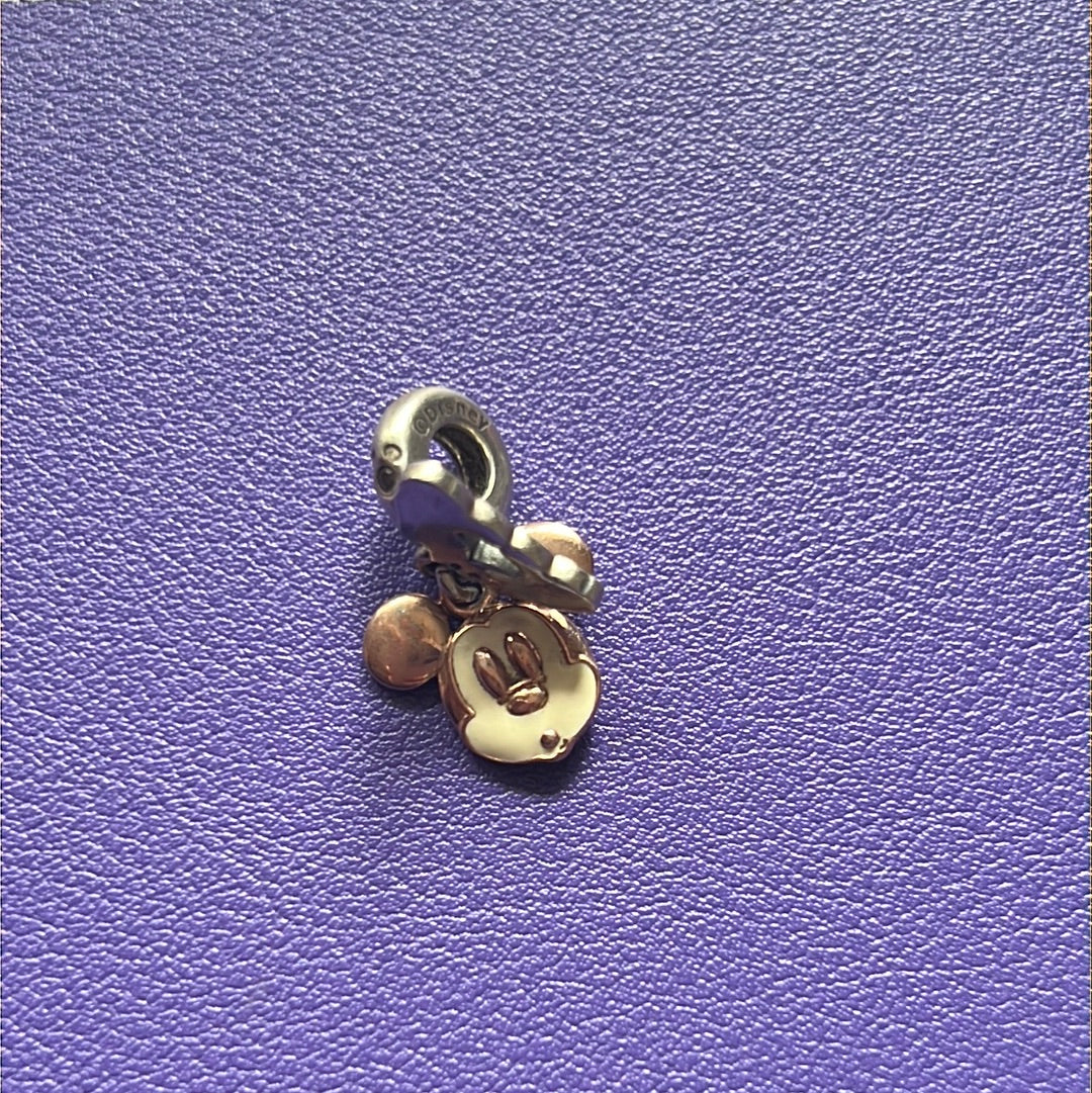 Genuine Pandora Rose Gold Disney Mickey Mouse Peek a Boo Charm