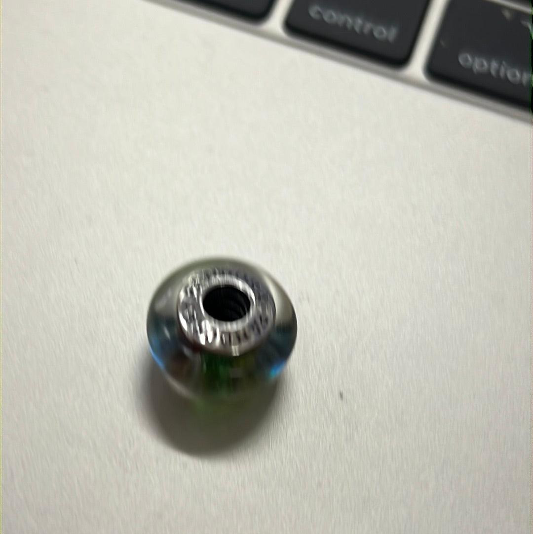 Genuine Pandora Rainbow Sparkle Foil Murano Glass Charm