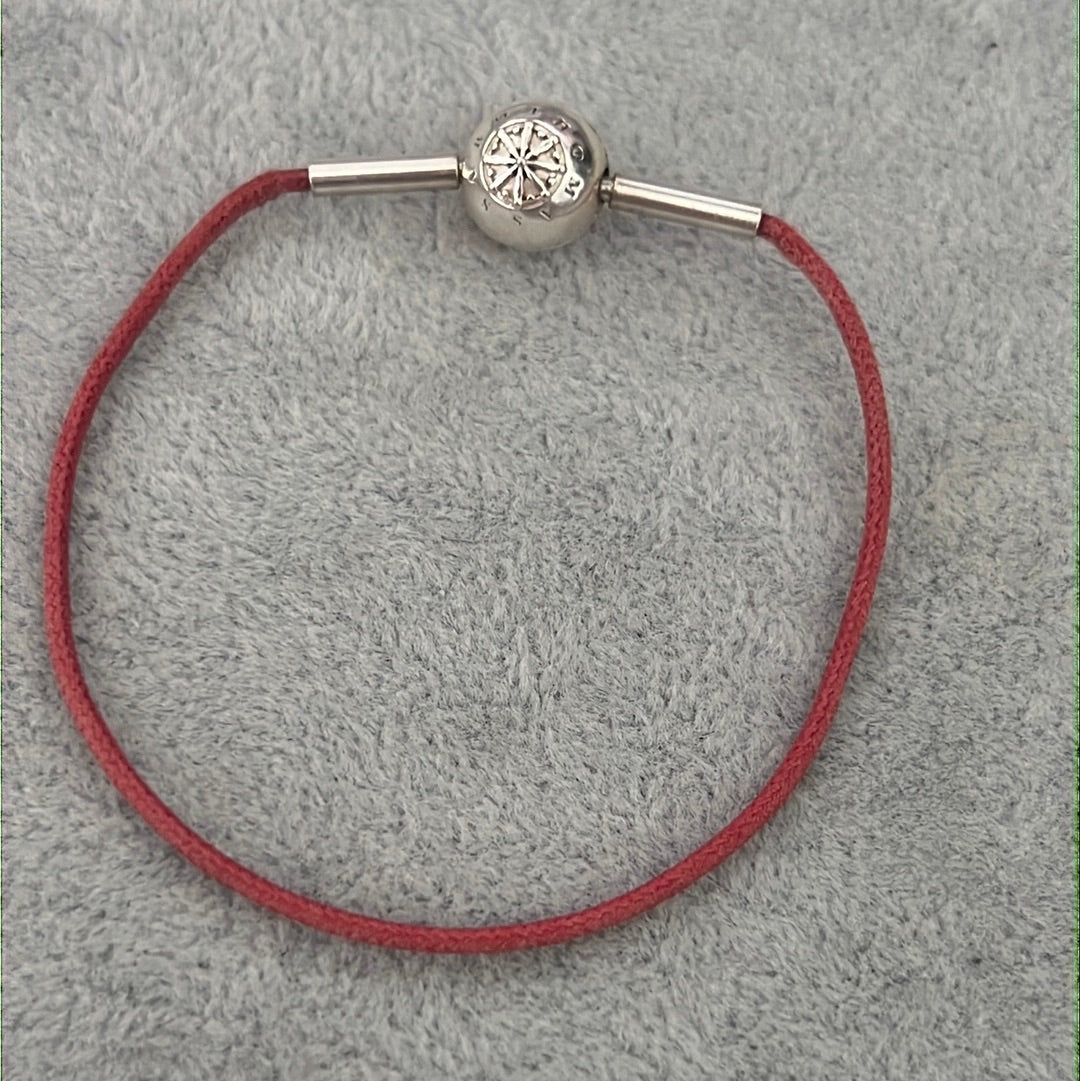 Thomas Sabo Dusty Pink Material Bracelet 18cm