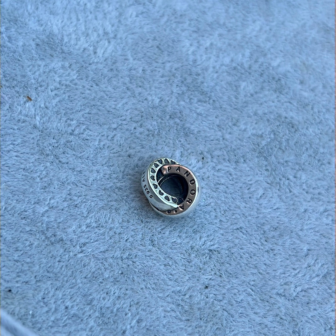 Genuine Pandora Open Double Circle Charm