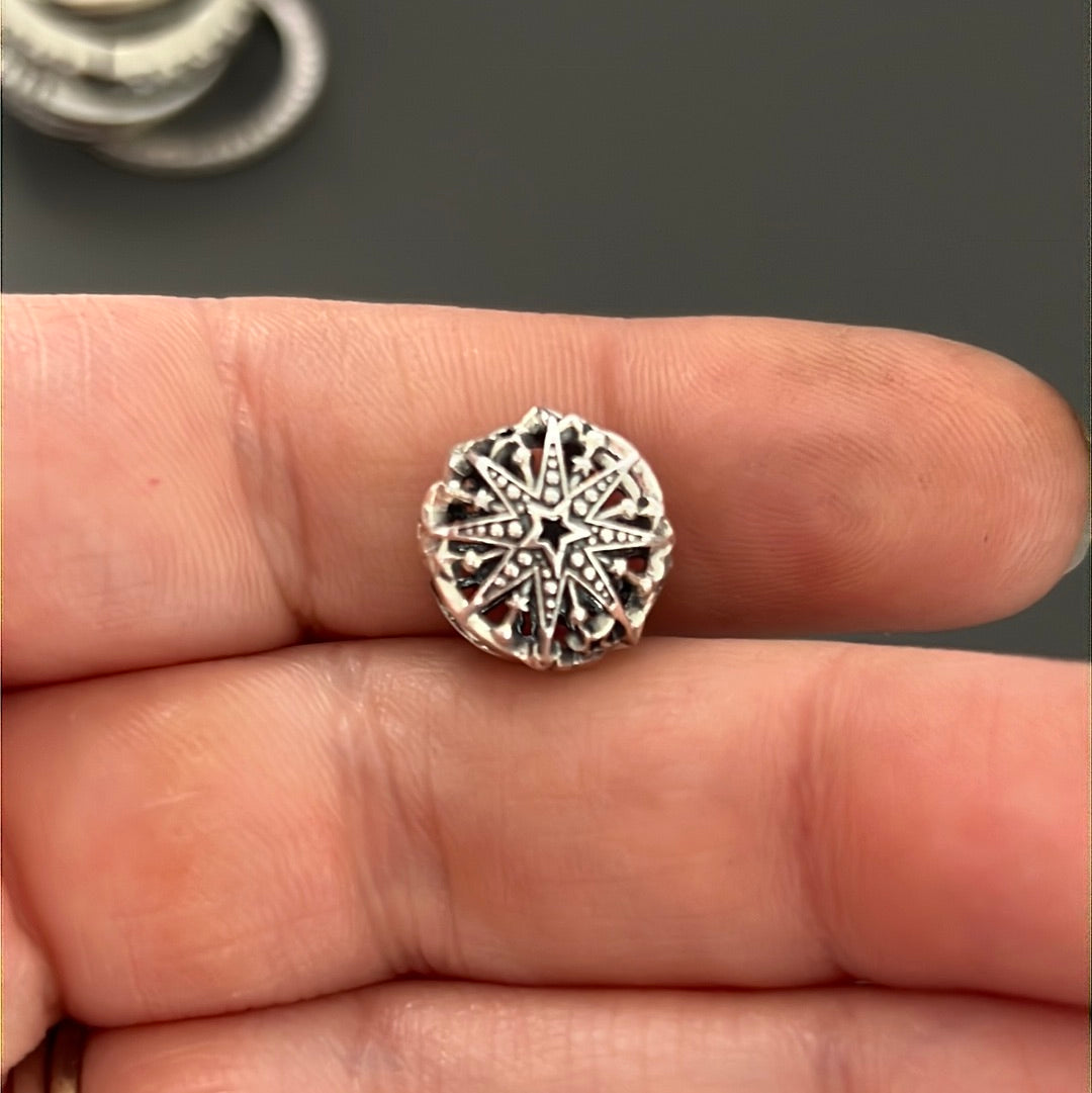 Genuine Pandora Celestial Snowflake Open Charm