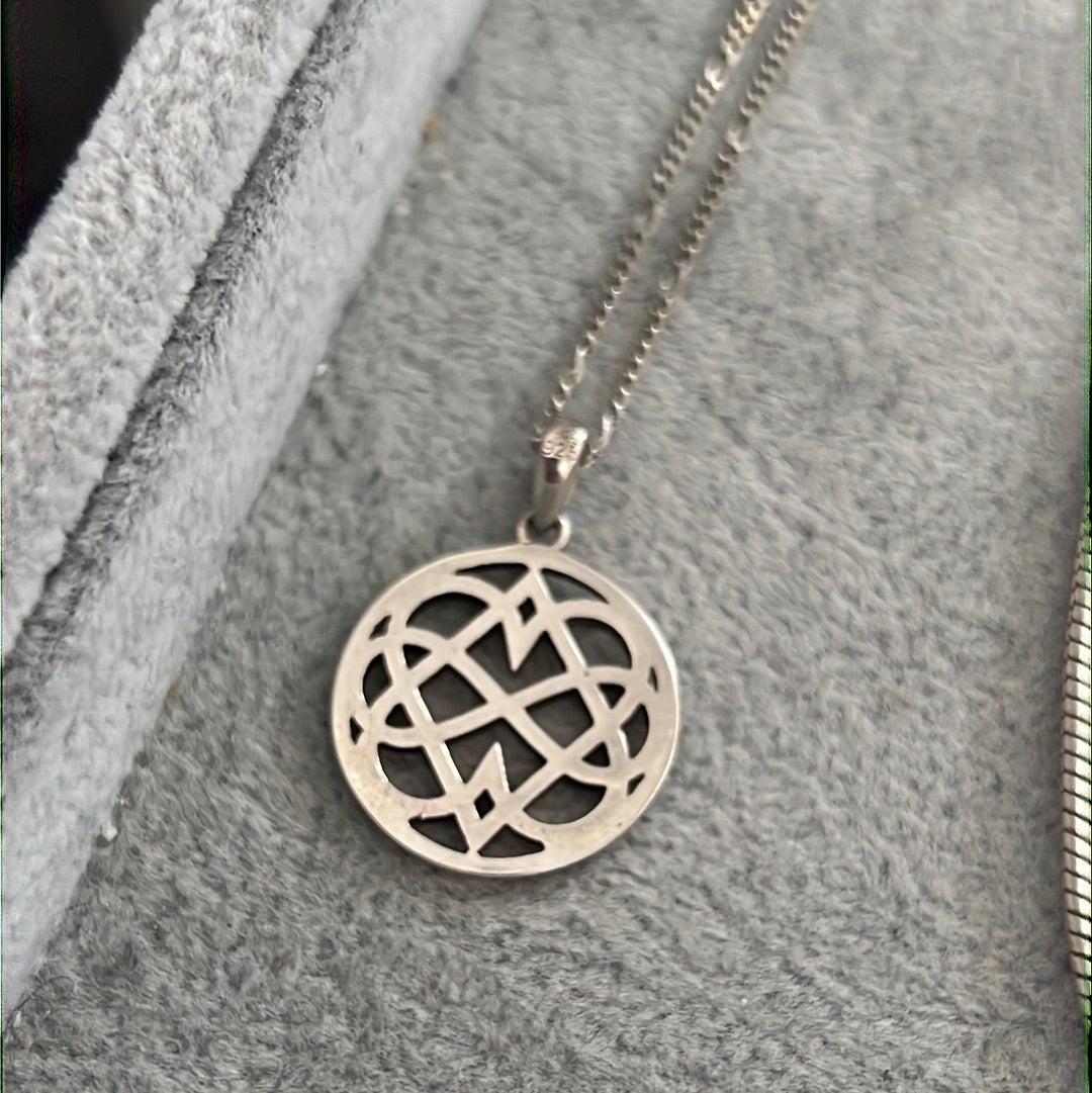 Sterling Silver Celtic Heart Infinity Necklace Pendant With 60cm Chain