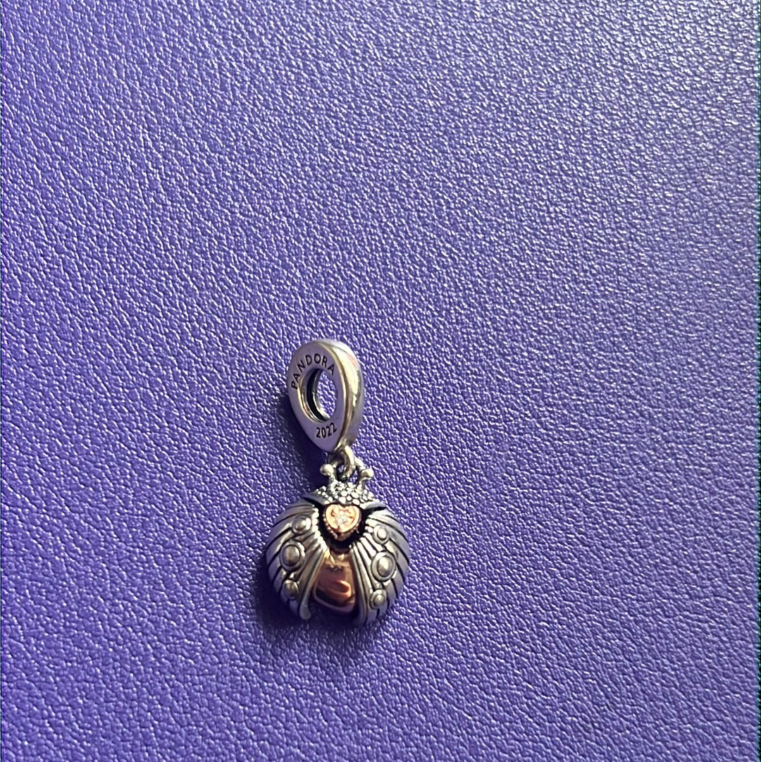 Genuine Pandora Club 2022 Ladybird & Heart Dangle Charm