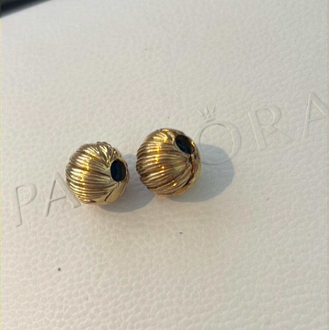 Genuine Pandora Shine Gold Line Burst Clip