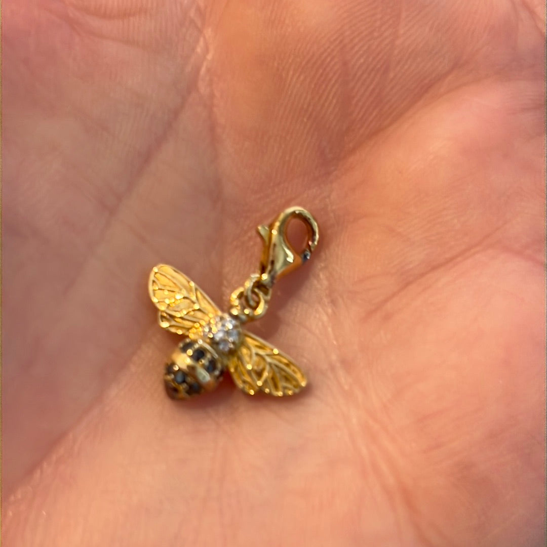 Genuine Thomas Sabo Shine Gold Queen Bee Dangle Charm