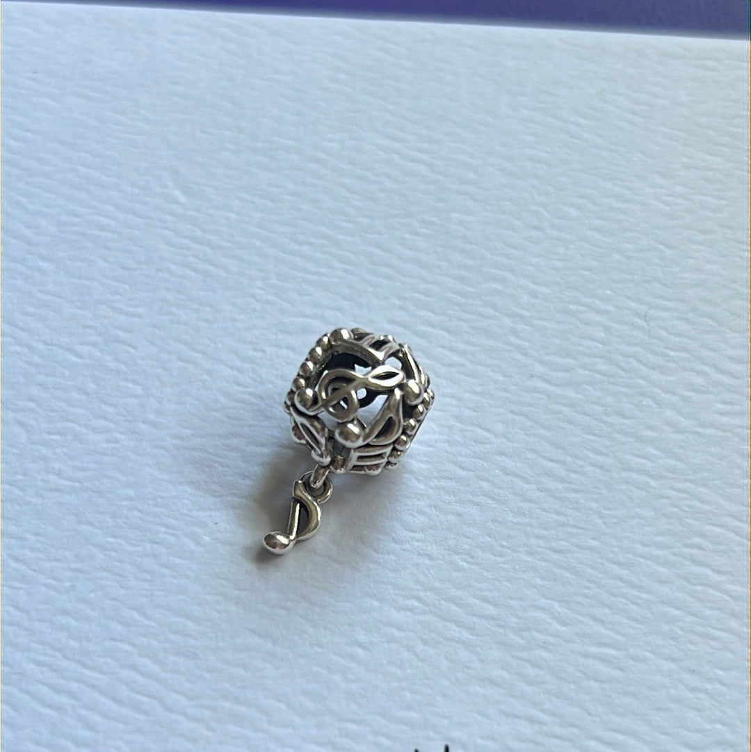 Genuine Pandora Openwork Music Note Dangle Charm