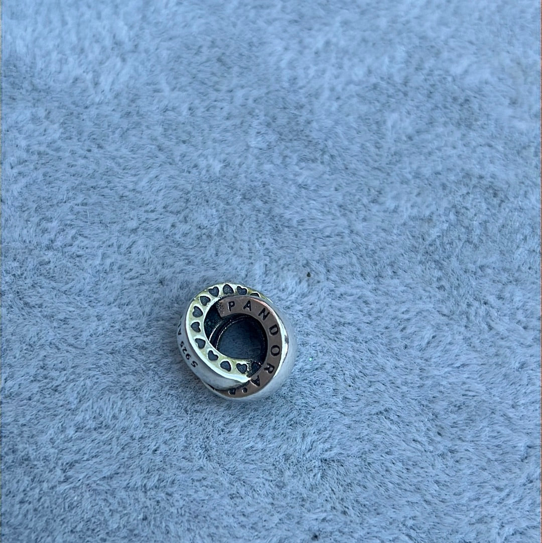 Genuine Pandora Open Double Circle Charm