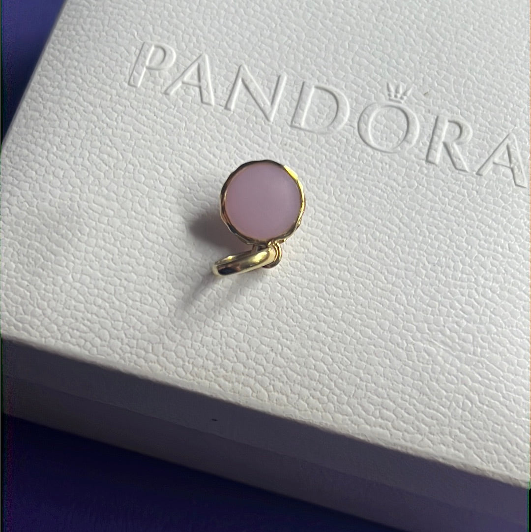 Genuine Links of London Matte Pink 18ct Gold Plated Macaron  Charm