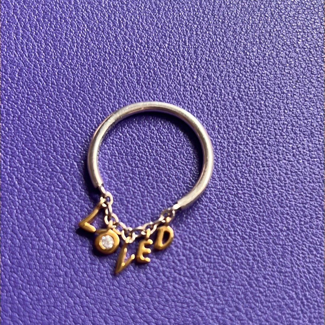 Genuine Shine Loved Dangle Ring Chain 56