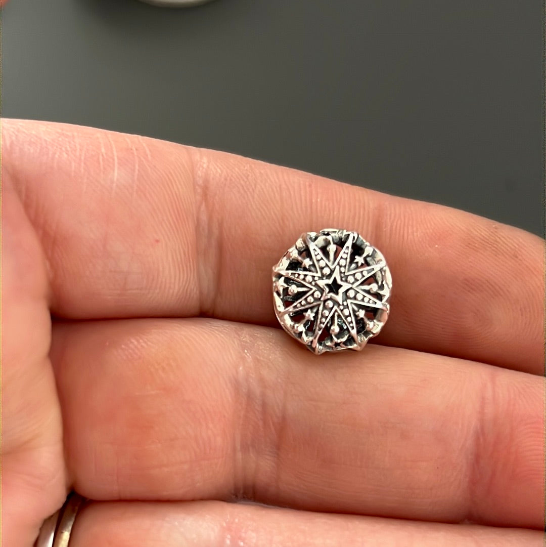 Genuine Pandora Celestial Snowflake Open Charm