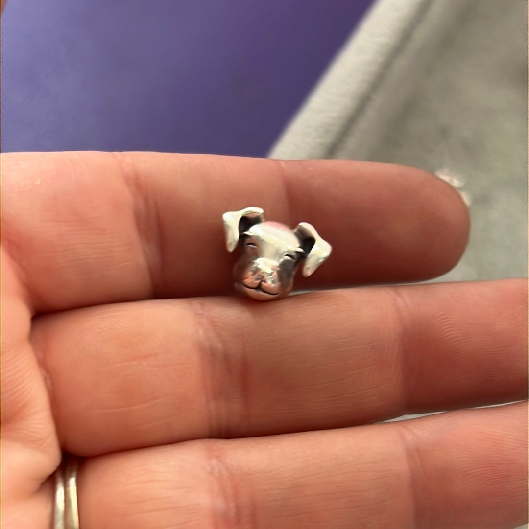 Genuine Chamilia Dog Face Charm Animal