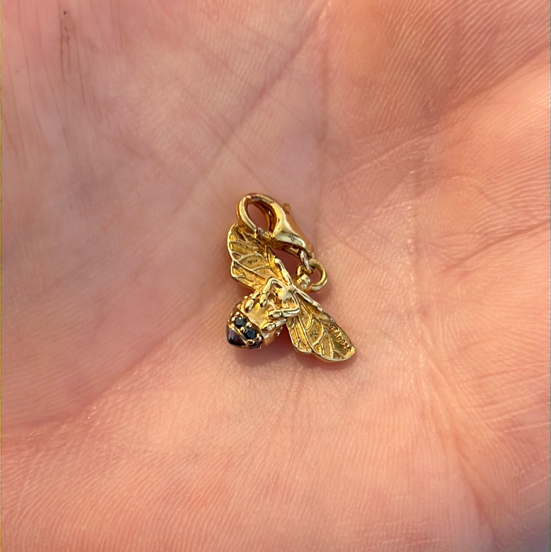 Genuine Thomas Sabo Shine Gold Queen Bee Dangle Charm