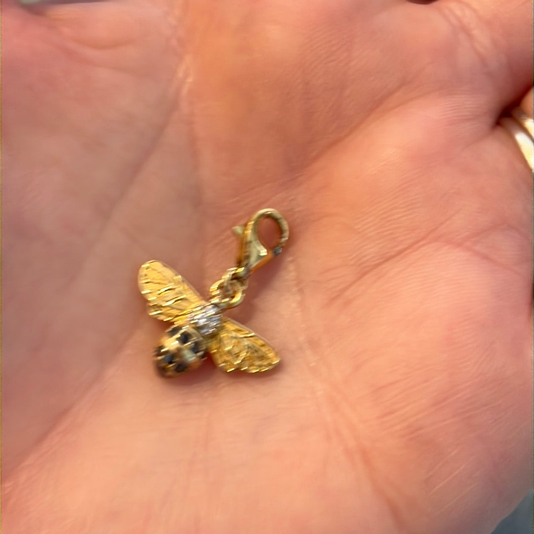 Genuine Thomas Sabo Shine Gold Queen Bee Dangle Charm